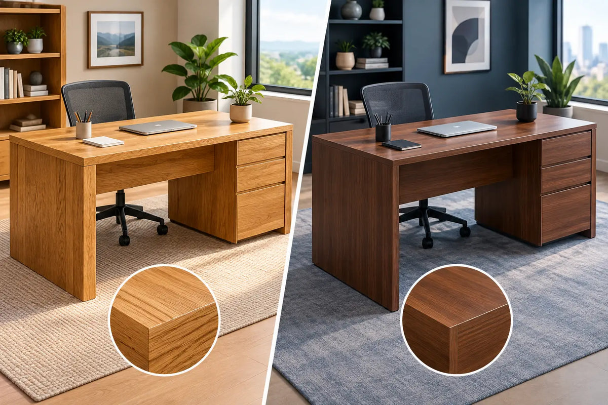 Solid Oak Versus Veneer Desks for Your Office