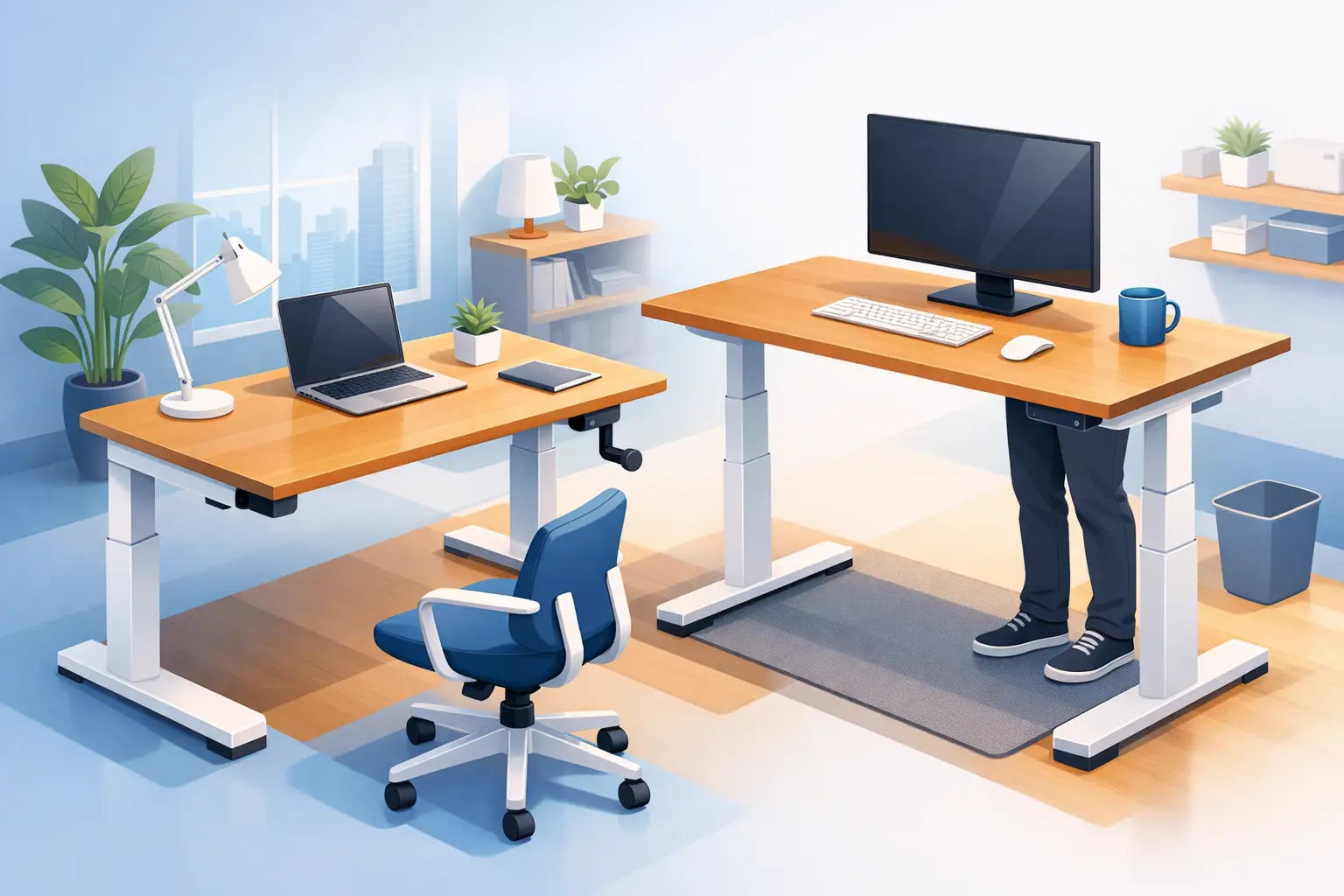 Are Manual Electric Desks Right for Your Office?