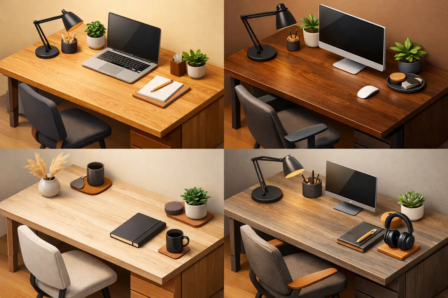 Les meilleures finitions pour un bureau en chêne : la garantie d'un espace de travail durable