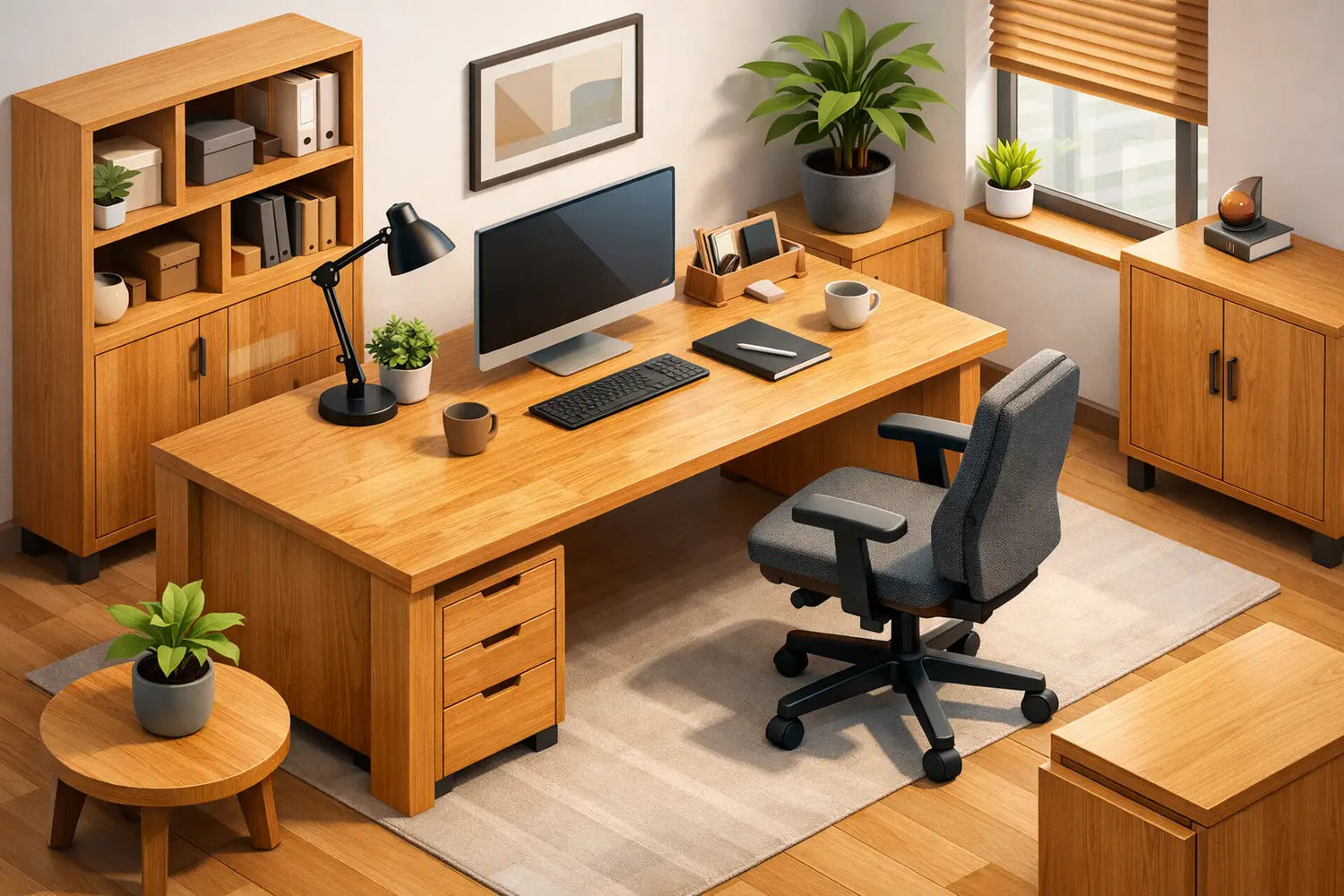 Why Choose Solid Oak Furniture for Your Workspace?