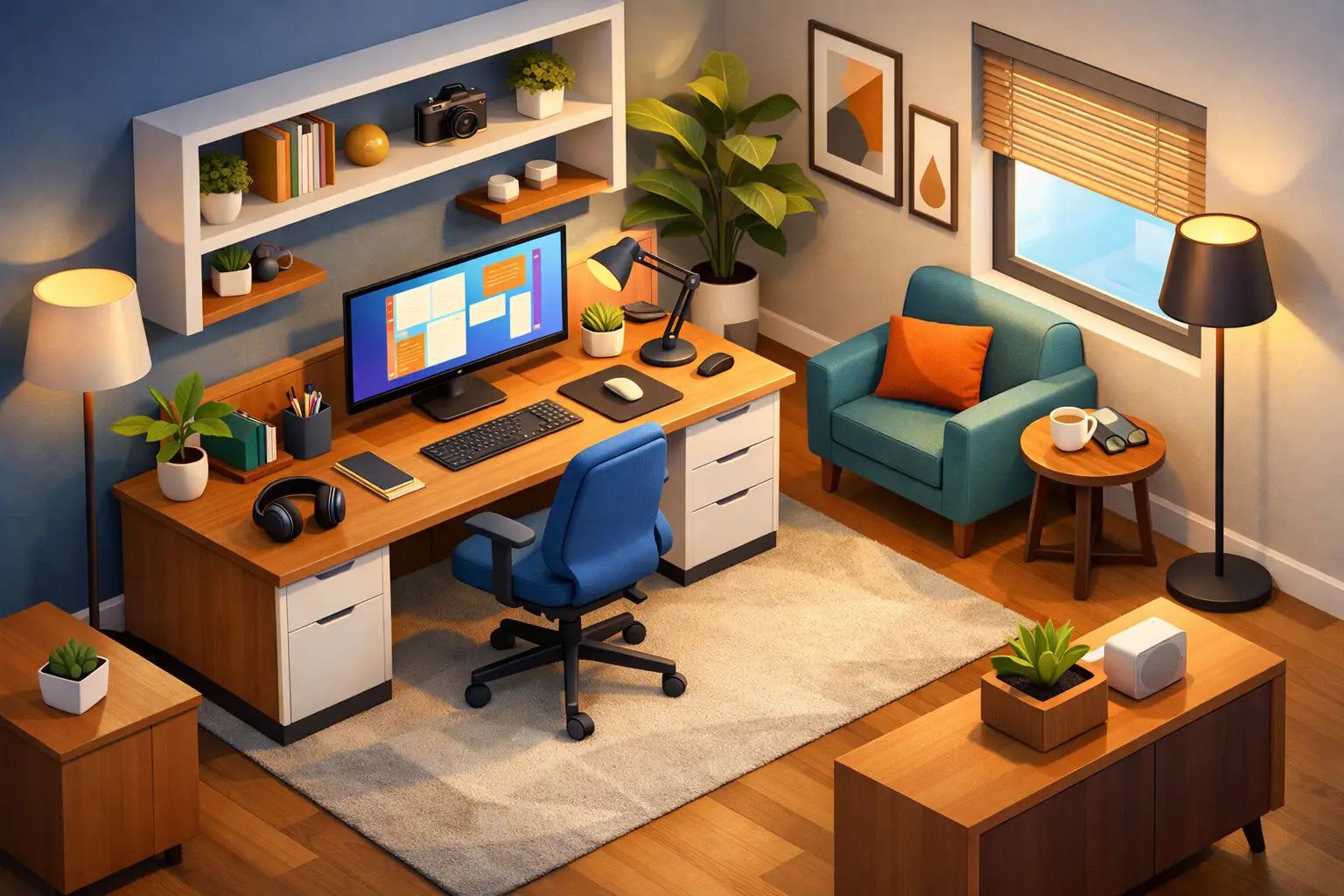 Home Office Makeover Example That Works