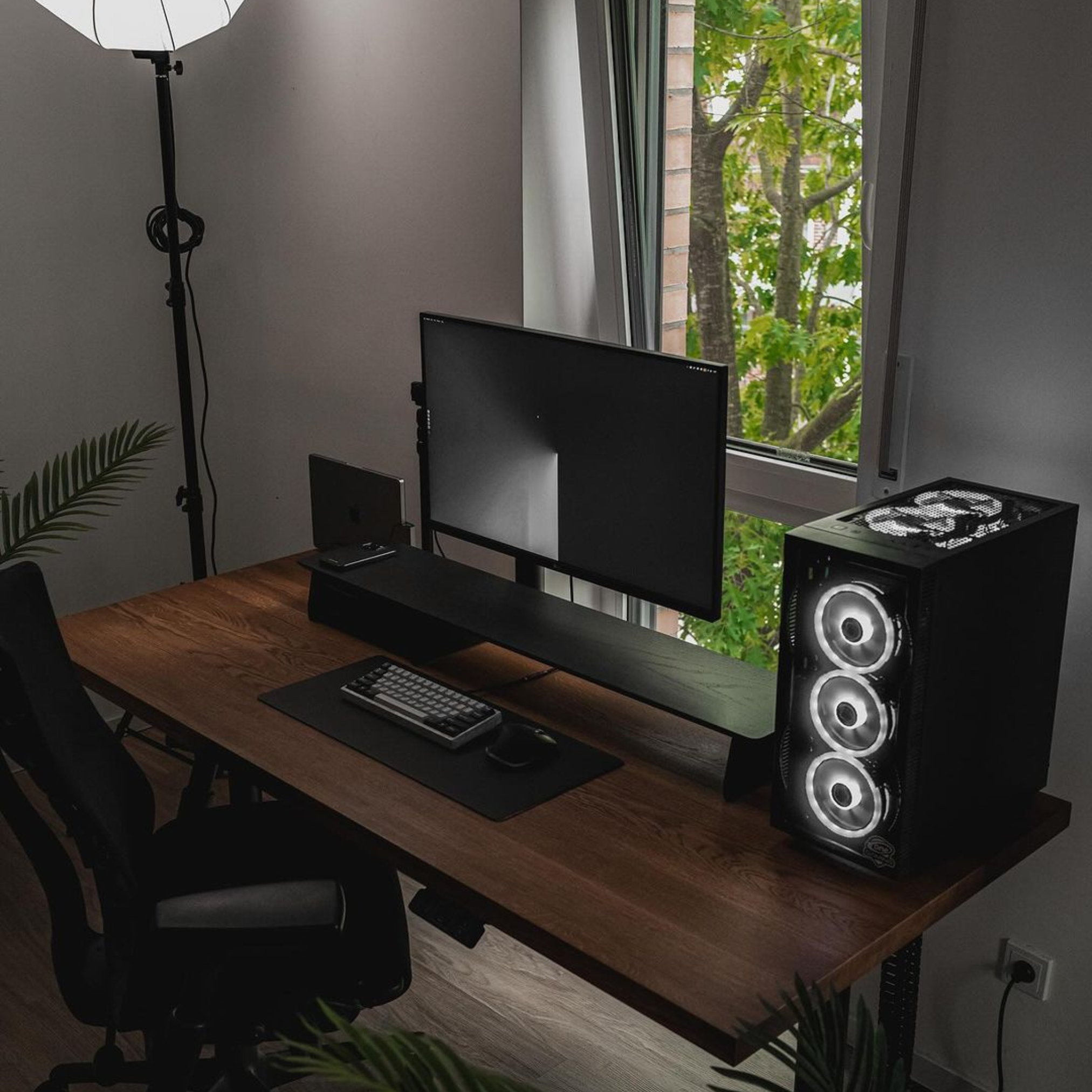 OAKO desk #Solid Wood Combo_Mahogany ā White