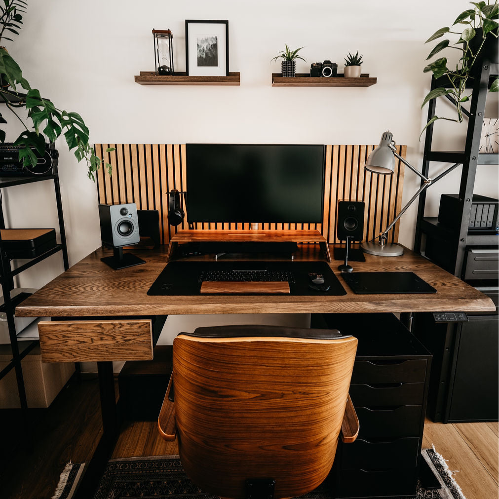 OAKO skrivebord #Alive Wood Combo_Terra - Sort