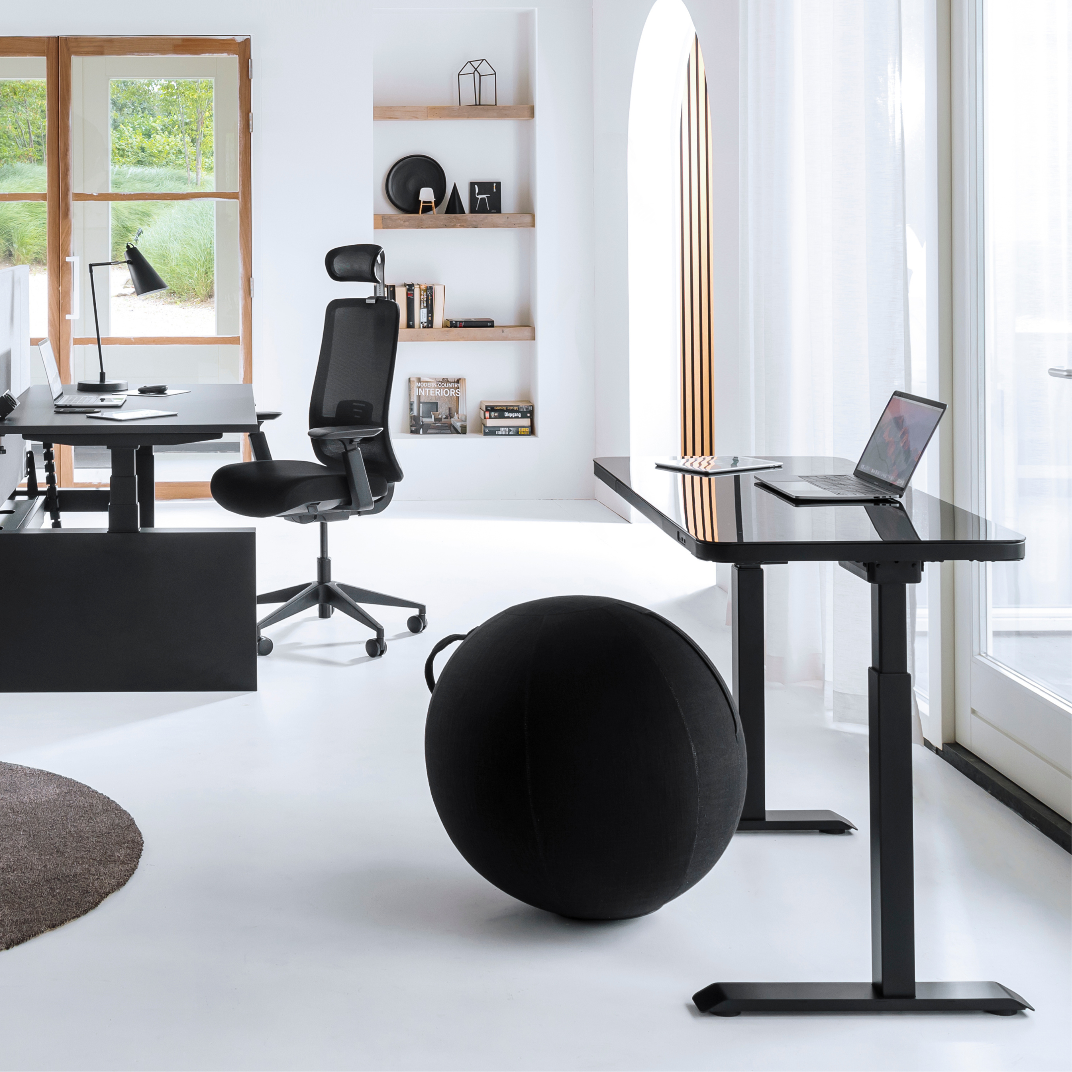 Kombinations-Schreibtisch für zu Hause #Farbe_Schwarz