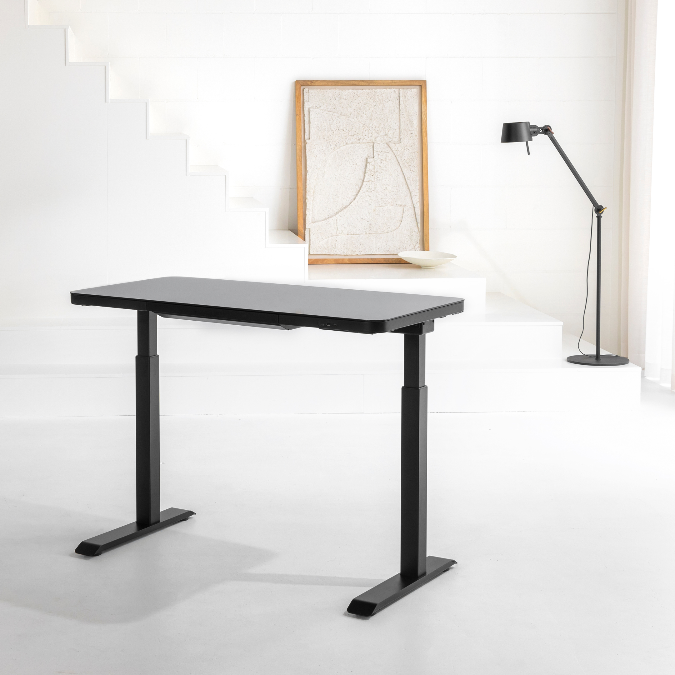 Kombinert hjemmeskrivebord #Farge_Svart