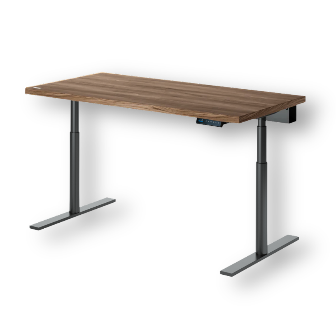 OAKO desk #Solid Wood Combo_Mahogany — Black