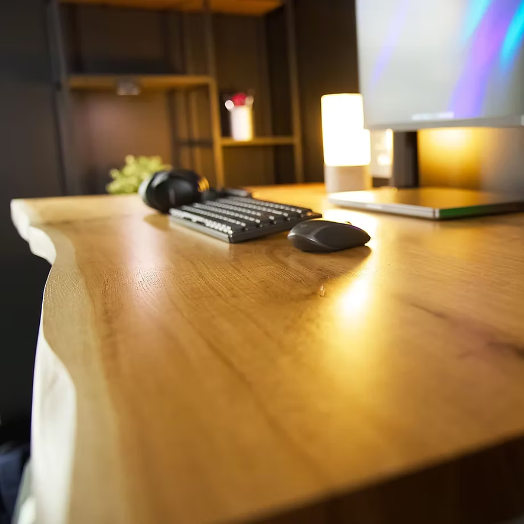 OAKO skrivebord #Alive Wood Combo_Natural - Sort