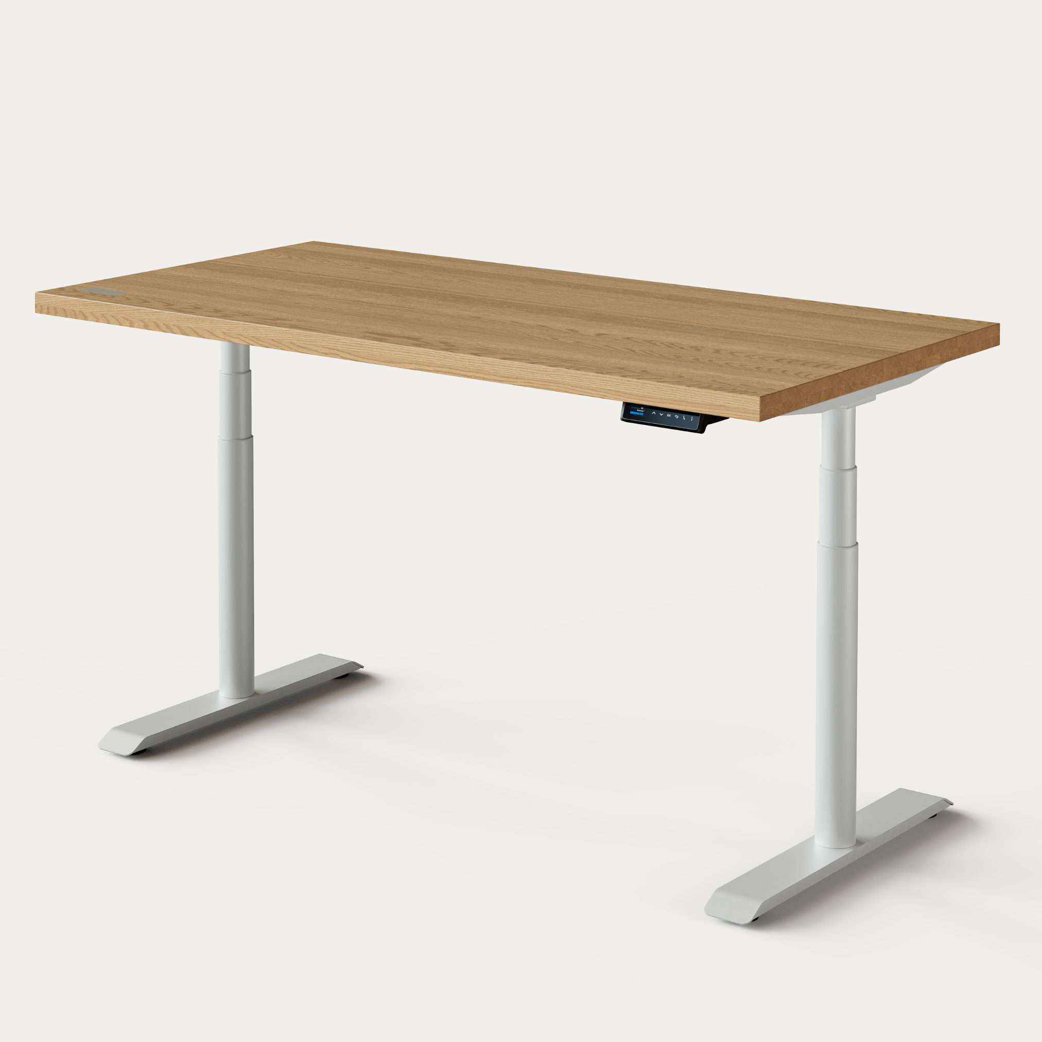 OAKO desk #Solid Wood Combo_Golden Crust ā White