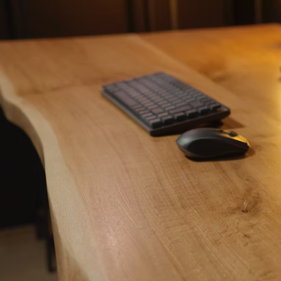 OAKO skrivebord #Alive Wood Combo_Naturlig - Svart