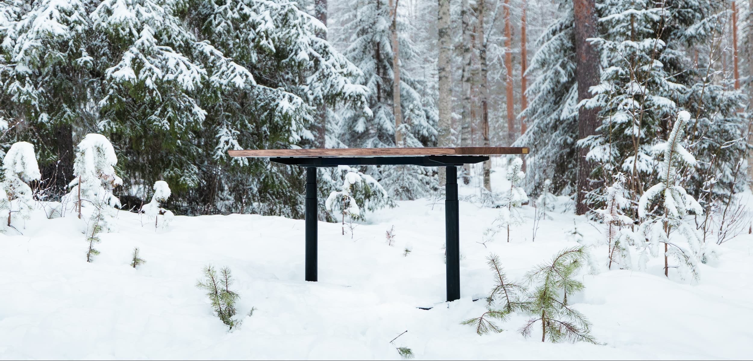 OAKO skrivebord #Alive Wood Combo_Terra - Svart