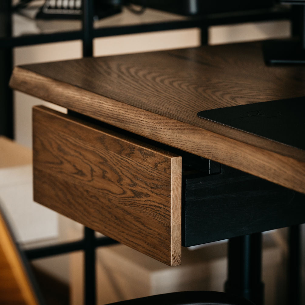 OAKO bureau #Alive Wood Combo_Terra - Zwart
