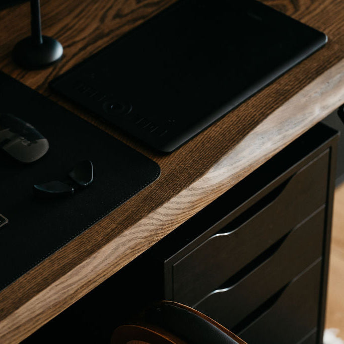 OAKO bureau #Alive Wood Combo_Terra - Zwart