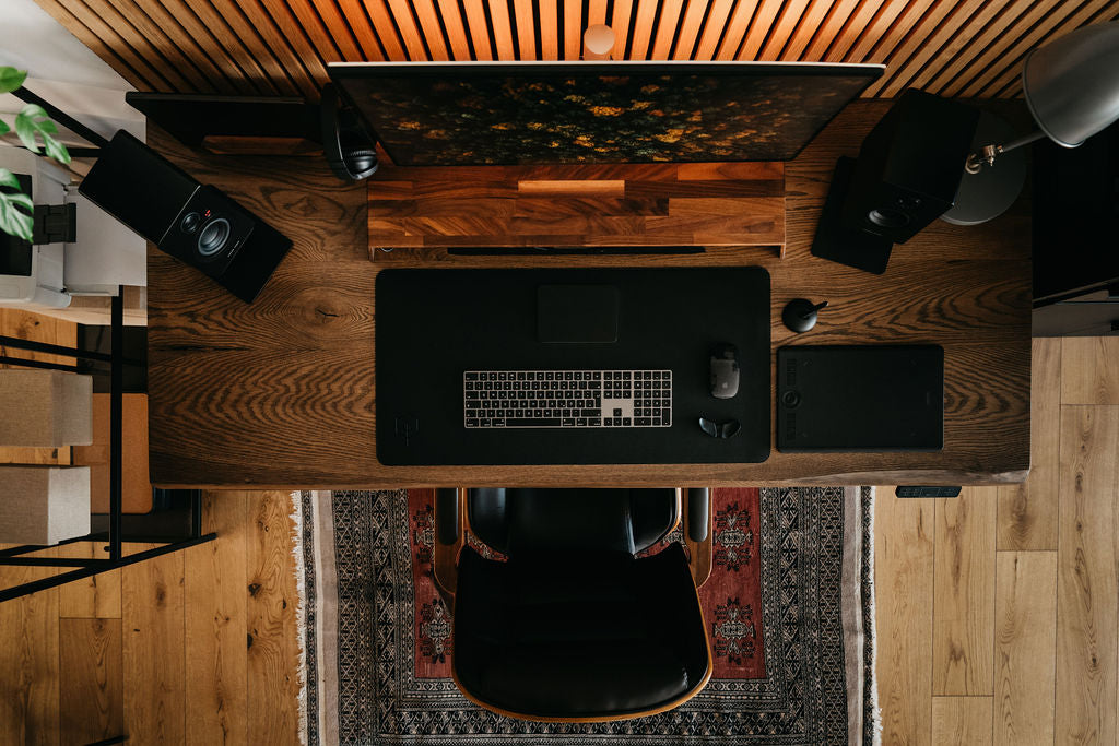 OAKO bureau #Alive Wood Combo_Terra - Zwart