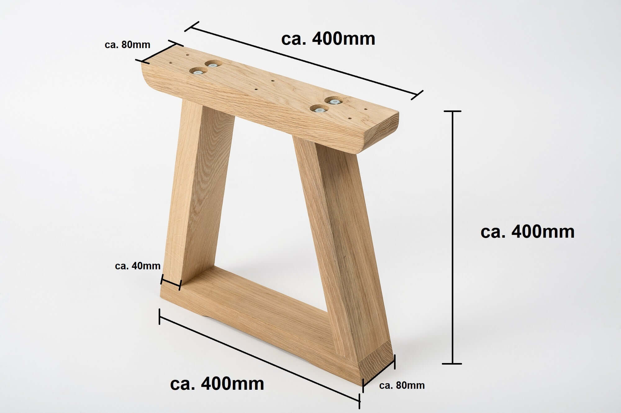 Oak Wooden Bench | One Piece Wooden Bench | OAKO Denmark
