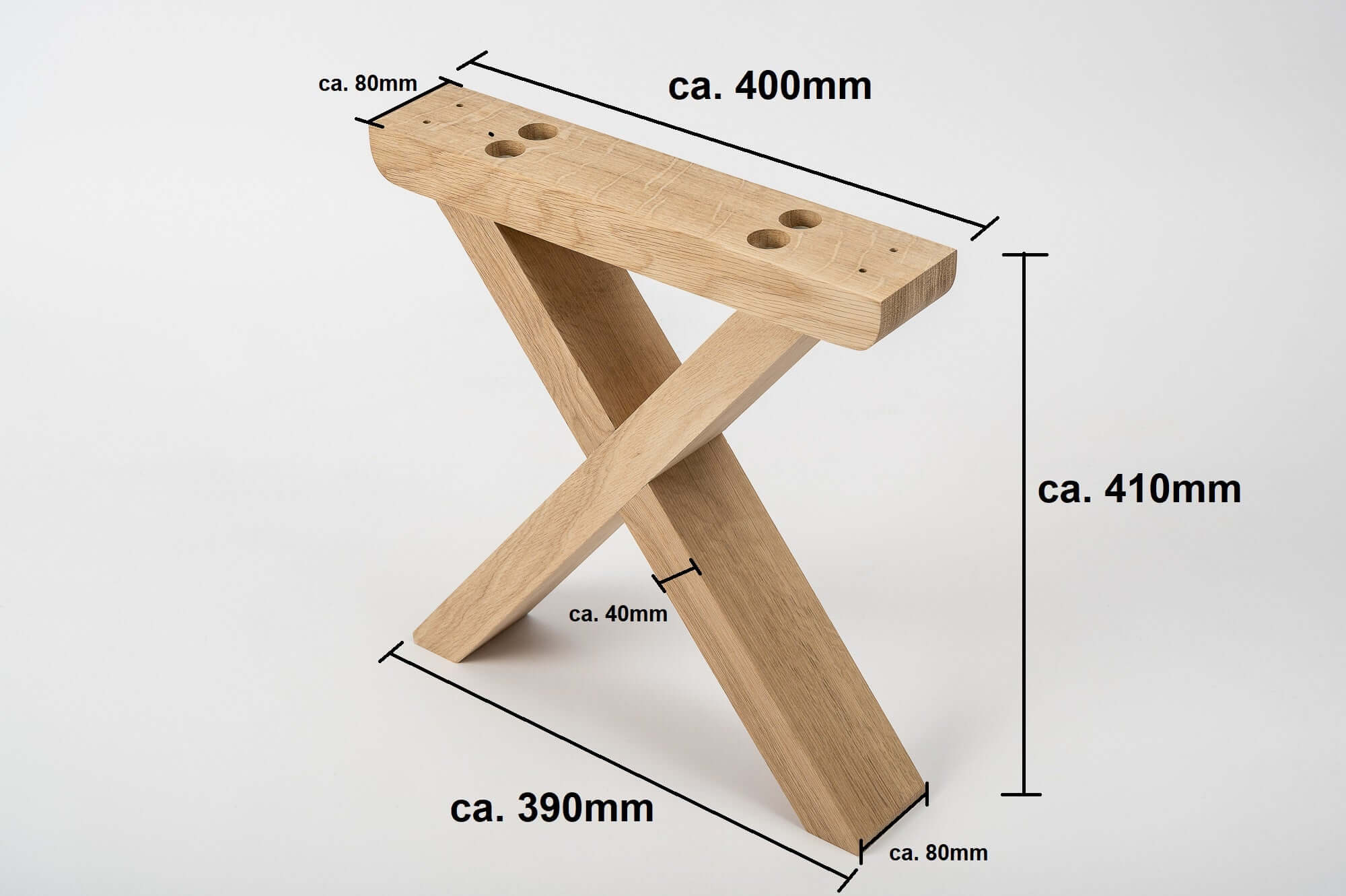 Oak Wooden Bench | One Piece Wooden Bench | OAKO Denmark