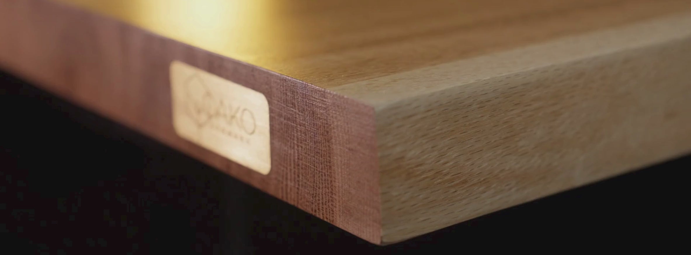 Natural Wood desk with live edge OAKO Denmark