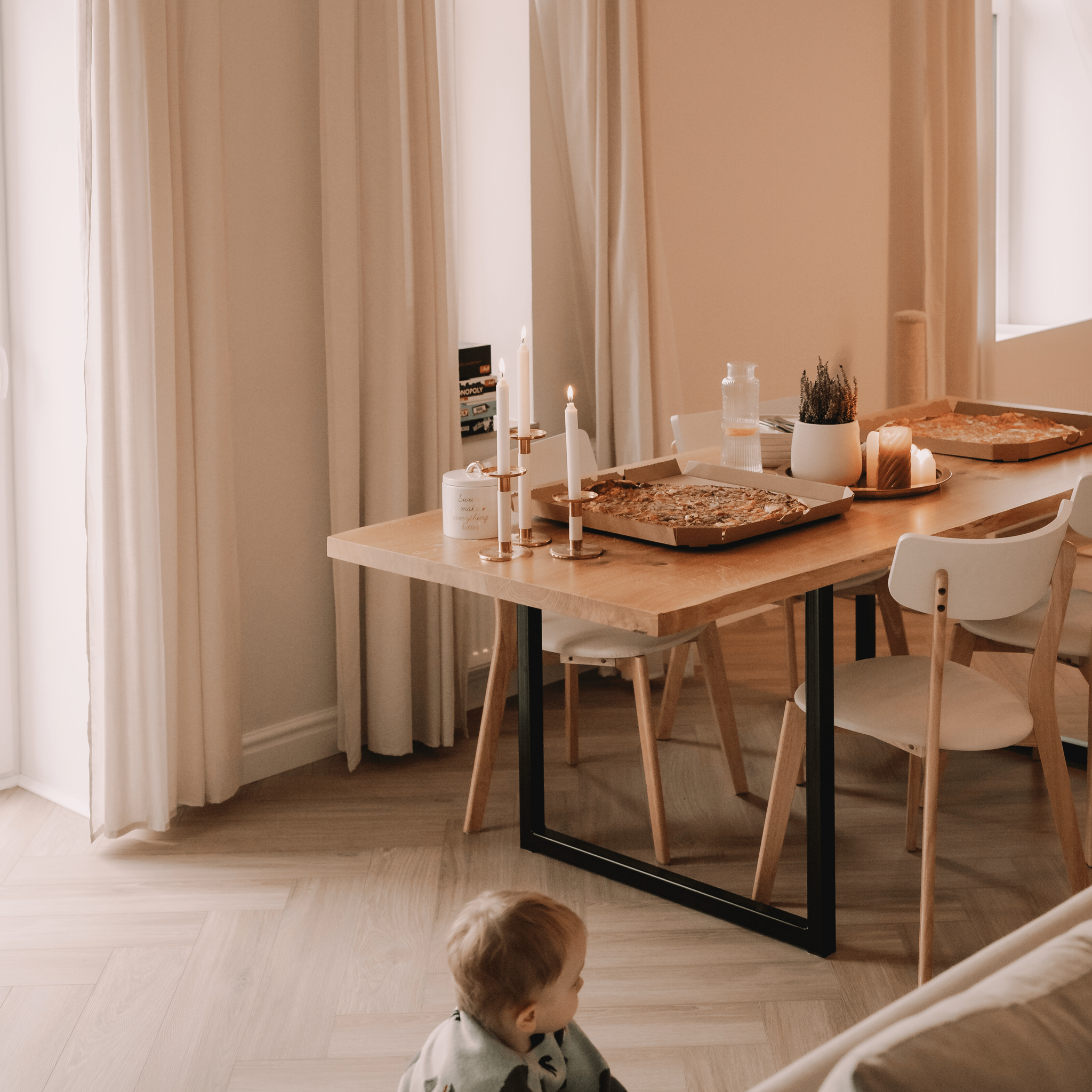 Transform Your Dining Space with a Handcrafted Solid Oak Dining Table