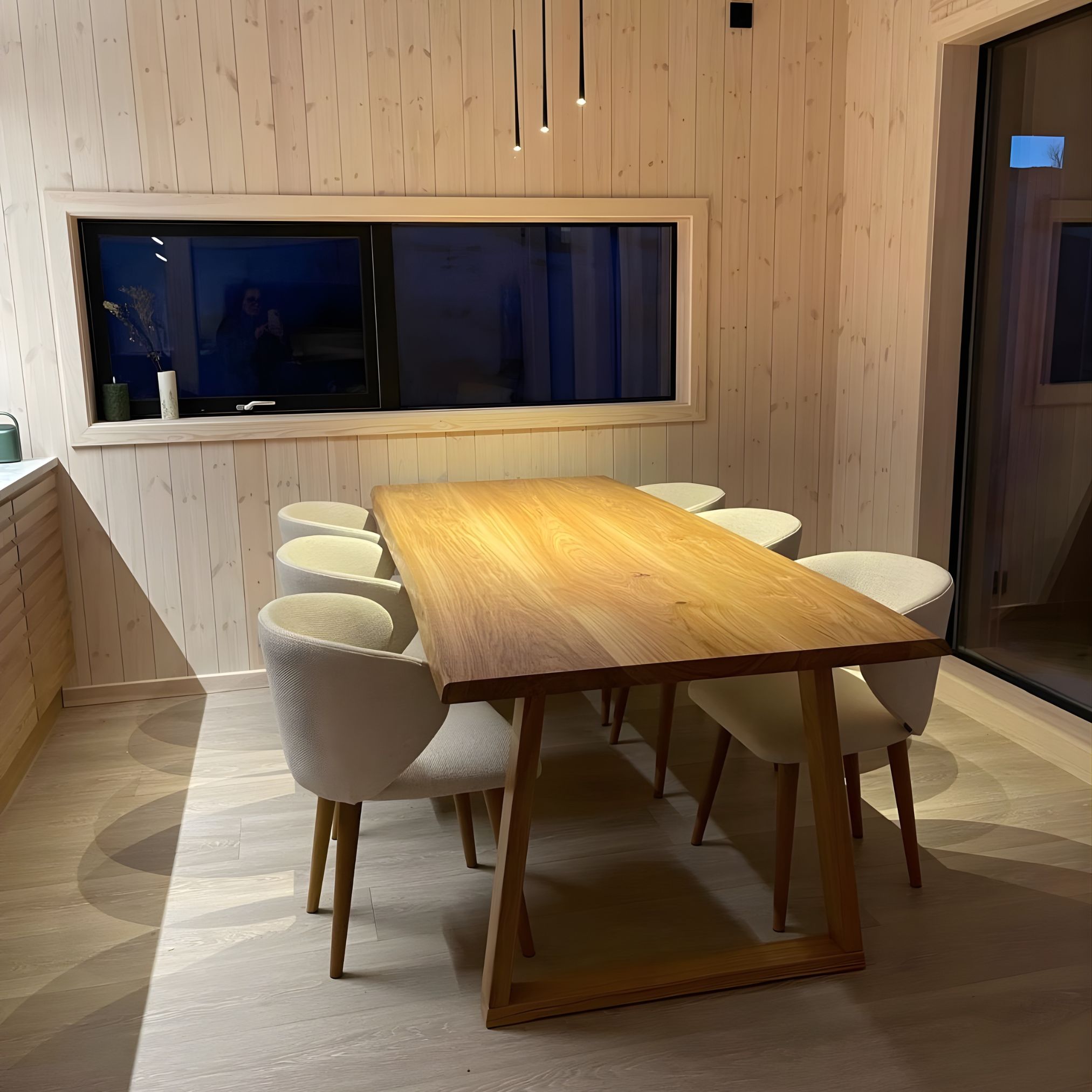 Natural Massive Oak Dining Table