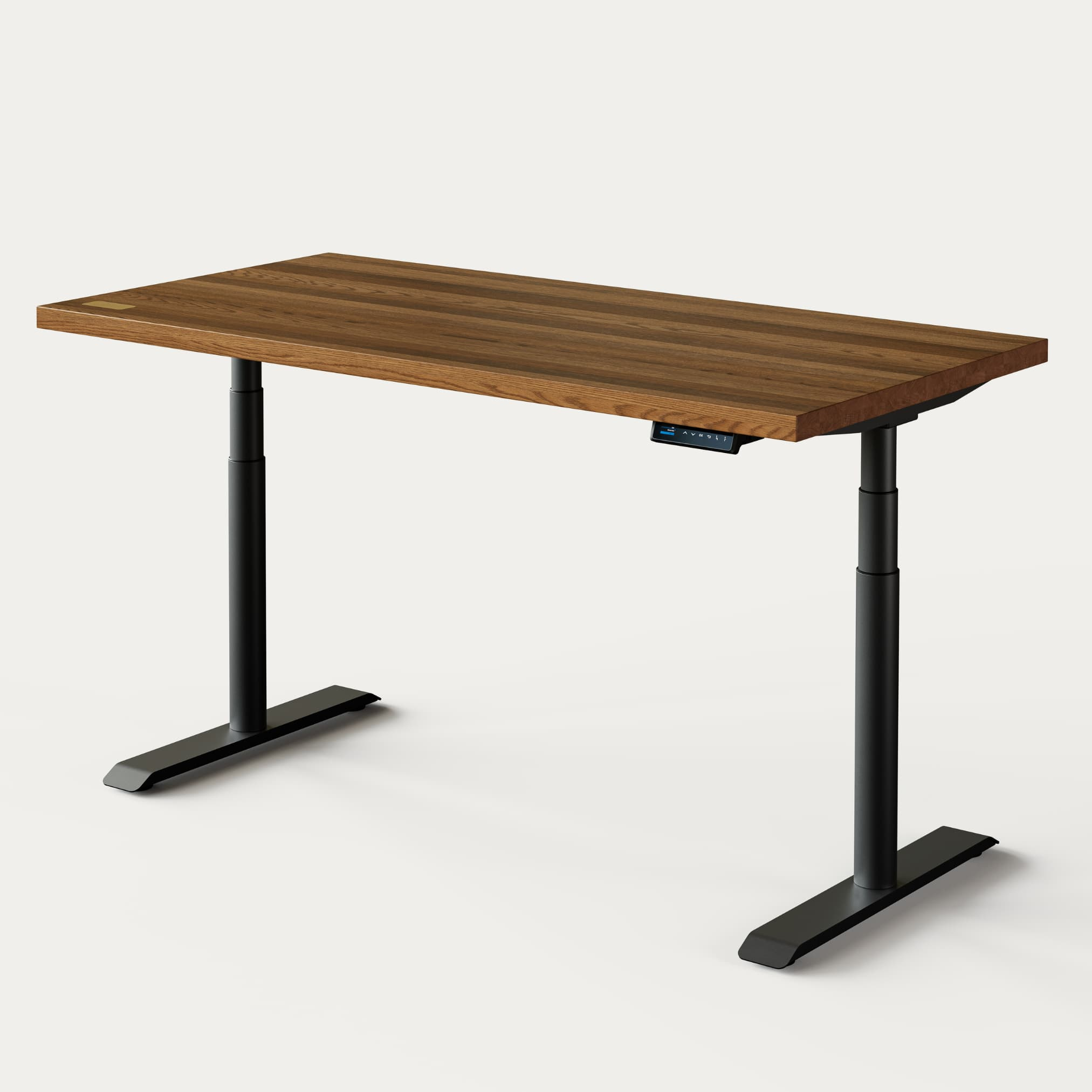OAKO desk #Solid Wood Combo_Mahogany — Black