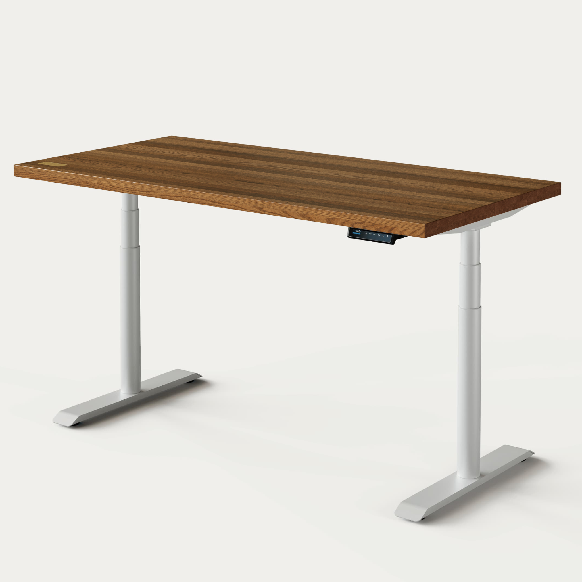 OAKO desk #Solid Wood Combo_Mahogany — White
