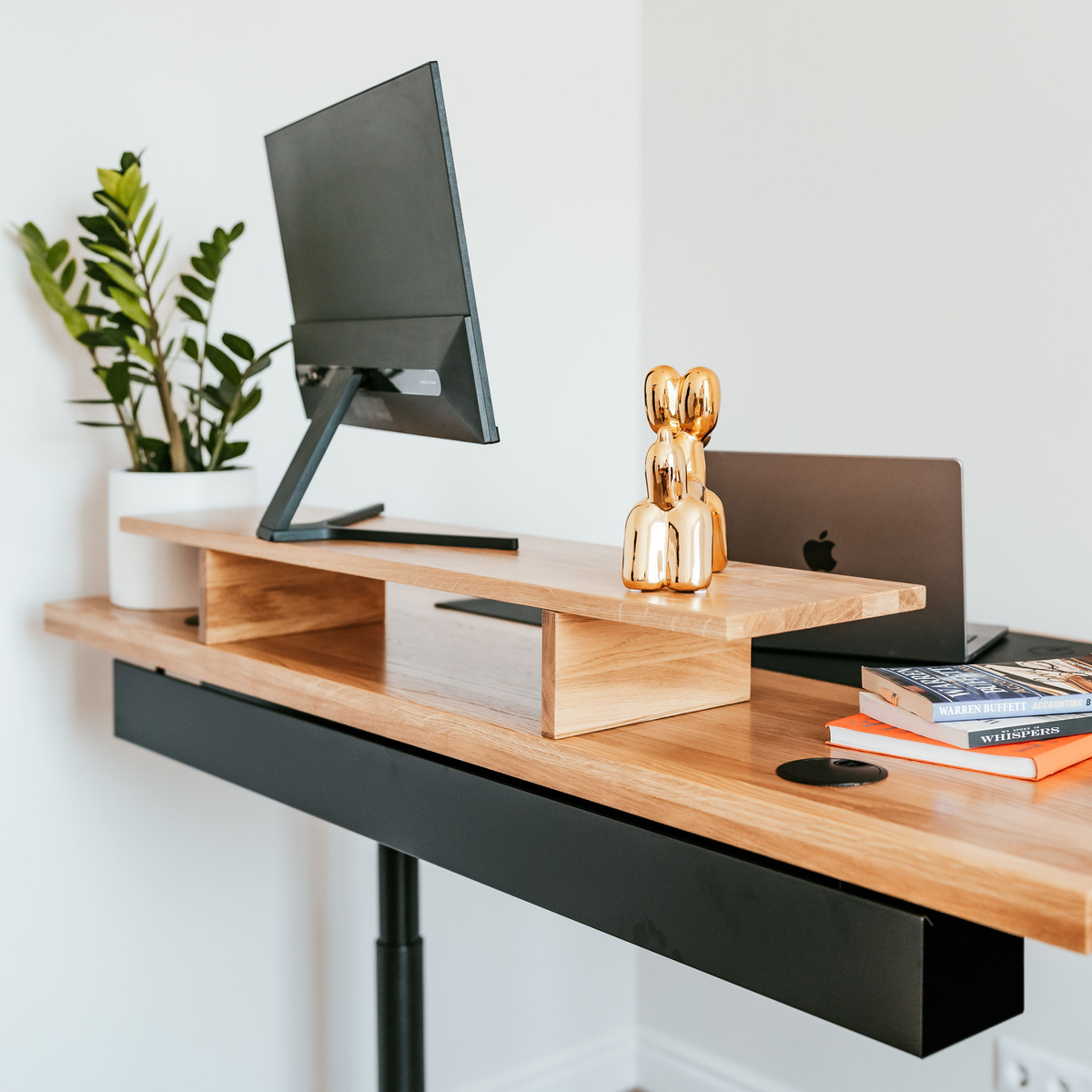 Large Monitor Stand | Oak Monitor Stand | OAKO Denmark