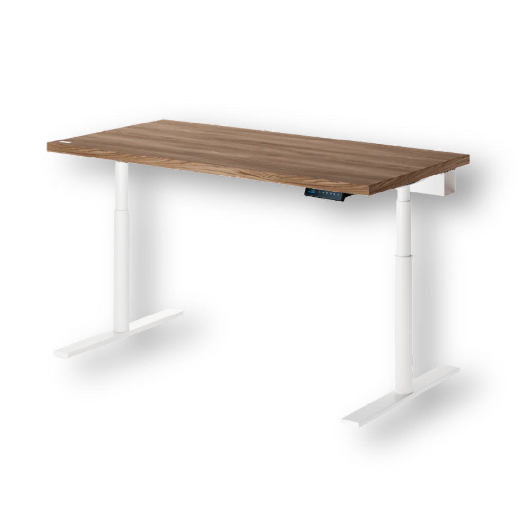OAKO desk #Solid Wood Combo_Mahogany — White