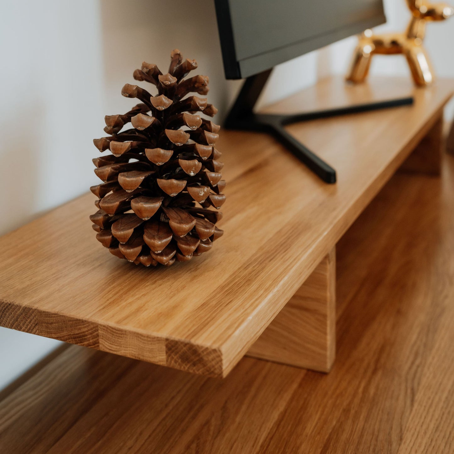 Large Monitor Stand | Large Monitor Wood Stand | OAKO Denmark