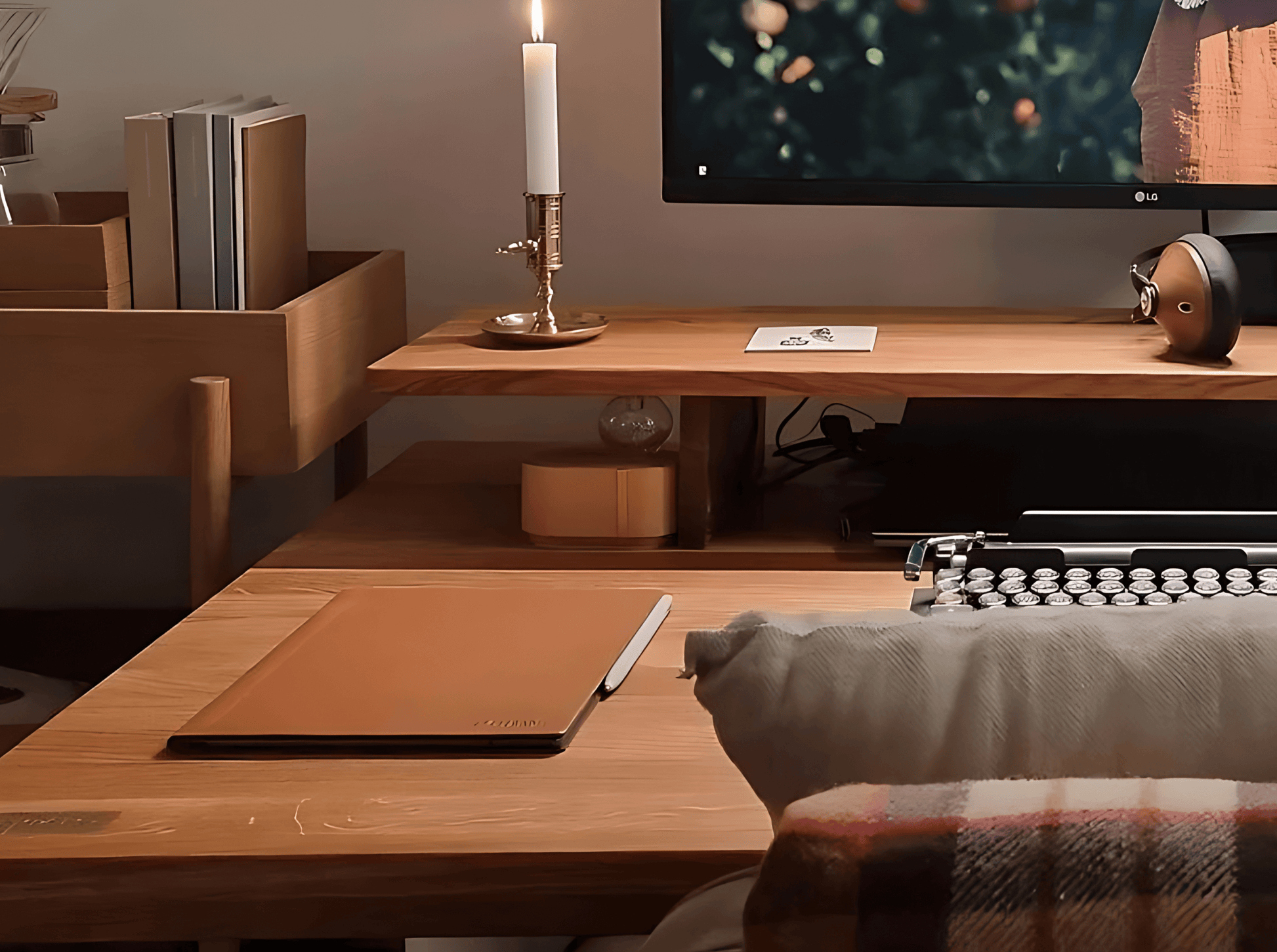 Long Monitor Stand | Oak Monitor Stand | OAKO Denmark