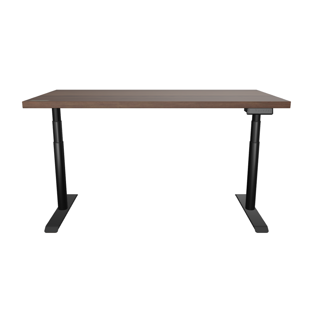 OAKO desk #Solid Wood Combo_Mahogany — Black