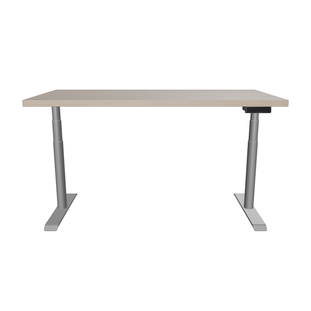 OAKO desk #Solid Wood Combo_White Mist — White