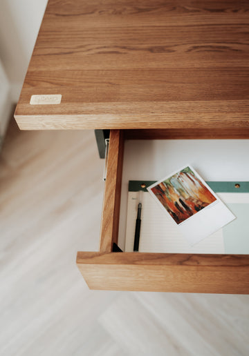 Solid Oak Drawer Mahogany